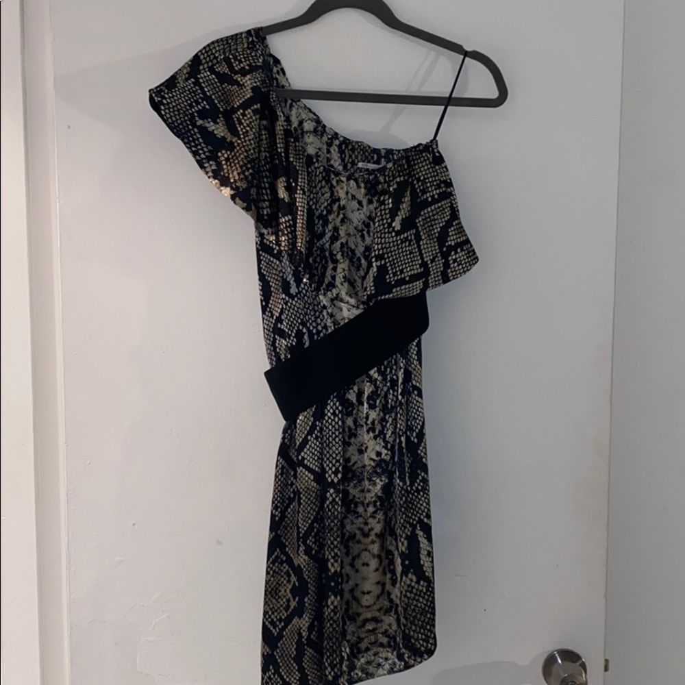 BSB collection silk snake cocktail dress